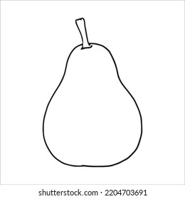 this is a cute and beautiful Pear line art images, Pear outline drawing, Pear vector art and illustrations art and Pear coloring book pages