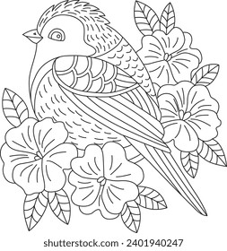 This is cute bird art design for kids.