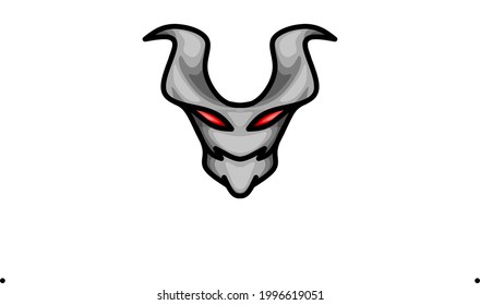 This is a cute black devil illustration
