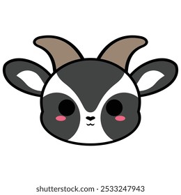 This is a Cute Black Goat