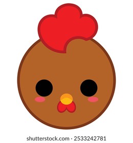 This is a Cute Brown Chicken