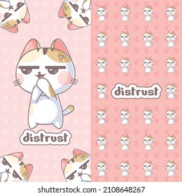 This cute cat is doubting something