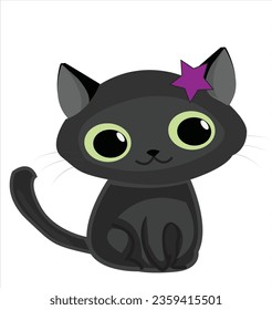 This is cute cat. It is editable.