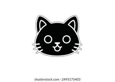 This is a cute cat head