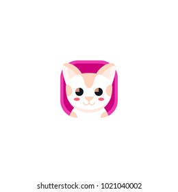 This cute cat kitten app icons logo vector would suitable with your animal content zoo needs
