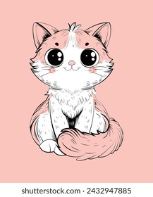 This is a cute cat vector. it is beautiful and very cute.