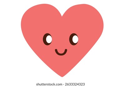 This cute and cheerful animated heart features a smile, perfect for celebrating Valentines Day