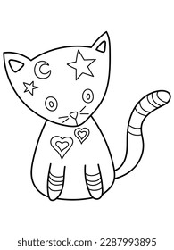 This cute and cuddly kitten coloring page is perfect for children who love animals. The detailed illustrations will keep kids engaged and entertained as they color in this feline friend.