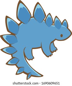 This is a cute deformed dinosaur character