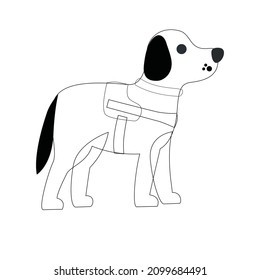 This is Cute Dog , Line Drawing , Out line Drawing , Animals, Amimal