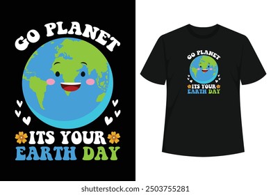 This cute earthday phrase with recycling logo symbol is for boys girls, age 10-12 yr olds tween to adult on Earth day.