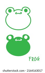 this is a cute frog logo suitable for design