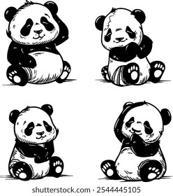 This is the Cute Hand Drawn Panda.