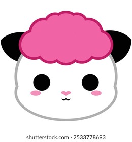 This is a Cute Pink Sheep