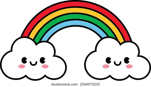 This cute rainbow is sure to brighten up your project — and your day, too!