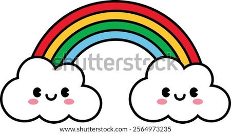 This cute rainbow is sure to brighten up your project — and your day, too!