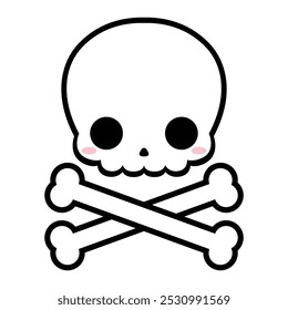 This is a cute skull and crossbones