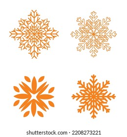 this is a cute Snowflakes set Template 