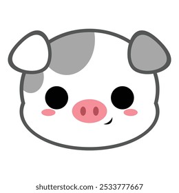 This is a Cute Spotted Pig
