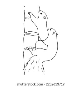 this is a Cute Squirrel With coloring book pages picture,Squirrel line art,Squirrel outline drawing vector illustration,Squirrel vector art