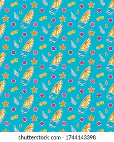 This is a cute tropical resort vector illustration.