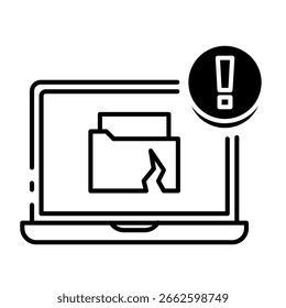 This Cyber Threat icon is suitable for Network Security, Digital Security, etc