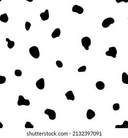 this is a dalmatian dog skin patter vector, this vector can be used for textile fabric patterns or for printing