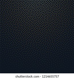 This is a dark background with gold dots. Vector illustration.