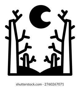 This Dark Forest icon is suitable for Fantasy Adventure, Movie, etc.