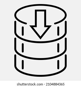 This database icon is created with vector format so it will not change if you want to be changed into any size and is very suitable to be used to increase the power of your design themed technology.