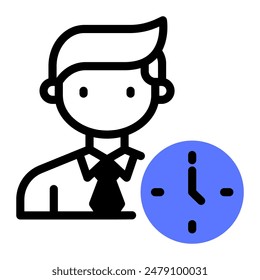 This Dedication icon is suitable for employee, employment, worker, etc.