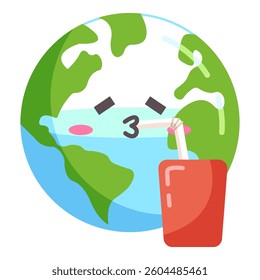 This Dehidrate Earth illustration is suitable for Earth Day, Environment, etc.