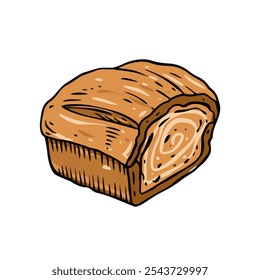 This is a delectable loaf of cinnamon swirl bread, which is perfect for both breakfast meals and tasty snacks