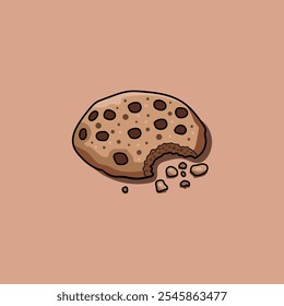 This delightful cookie illustration is ideal for bakeries, dessert shops, or snack brands. Use it on packaging, menus, or social media to create a fun, sweet, and memorable identity.