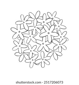 This is a delightful Floral Design Pattern that features an array of Simple Flowers