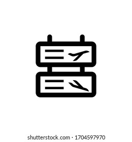 This Departure and Arrival Sign icon is in Line style available to download as EPS 10