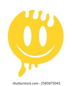 This is a design of an acid smiley