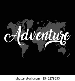 This design is for all the wanderlust out there. It shows Adventure Lies all around the World.