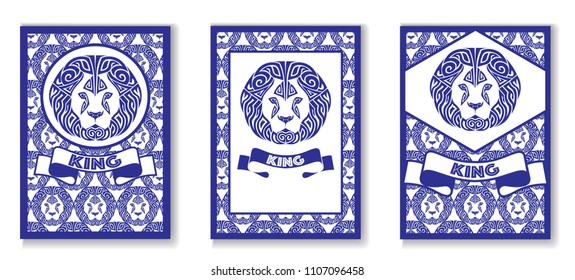 This design can be suitable for any kind of branded printing. additional material on this topic can be found in the set of Lion
