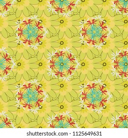 This design can be used for packaging cosmetics, perfumes, greeting or wedding background. Vector spring flower seamless pattern.