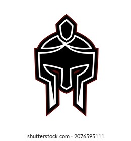 This design can be used for gym and fitness logos with the concept of a head Spartan