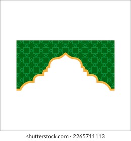 This design can be used in various designs such as Islamic backgrounds and other Islamic themed designs. The graphic quality is high and does not break, making it suitable for various types of canvas