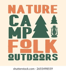 Este diseño tiene un tema de naturaleza y es adecuado para terrenos de camping.