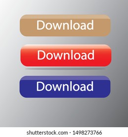 This design is download button, Web, icon, object, clip art, vector button, style, color button, illustration, symbol button etc .