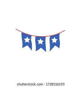 This is design element for USA Independence Day Fourth of July. Vector illustration.