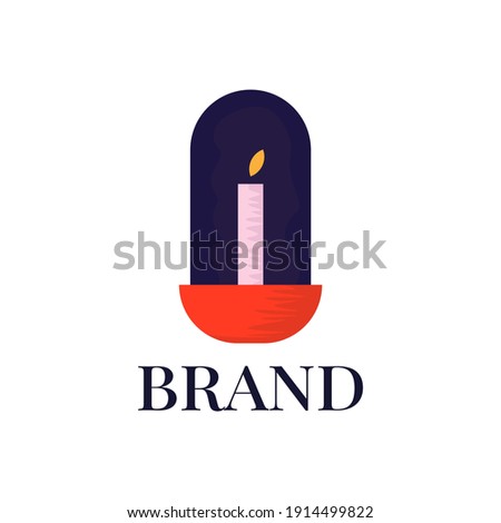 This is design of The Eternal Candel logo design, simple and unique logo design great for your company Stock photo © 