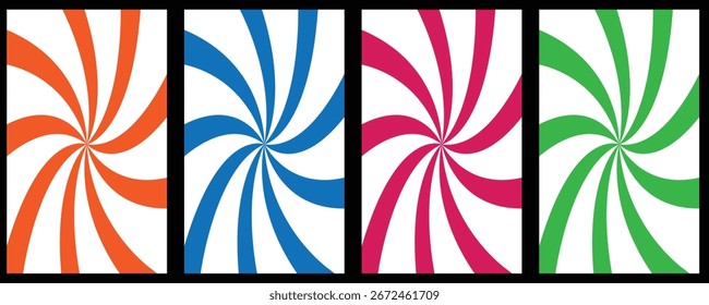 This design features a dynamic abstract background with a blend of CMYK and RGB color palettes, incorporating gradients and solid color blocks. It utilizes clean, sans-serif typography 