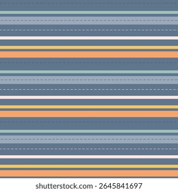 This design features horizontal stripes in bright hues of blue, orange, and light green. The varying widths and colors create a dynamic visual effect suitable for backgrounds and textiles.