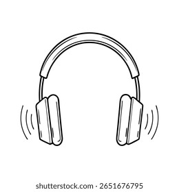 This design features a prominent ear headphone, likely for an advertisement or banner. The vibrant color palette suggests a modern and engaging visual for audio products or events.