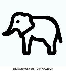 This design features a striking silhouette of elephants, ideal for projects needing an African wildlife theme. It uses CMYK, grayscale, and standard color models.